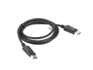 Miniatura zdjęcia: Lanberg Kabel Displayport M/M 1.8m 4K czarny (CA-DPDP-10CC-0018-BK)