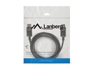 Miniatura zdjęcia: Lanberg Kabel Displayport M/M 1.8m 4K czarny (CA-DPDP-10CC-0018-BK)