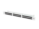 Patch Panel 48 Port 1U Kat.6 szary Lanberg (PPU6-1048-S)