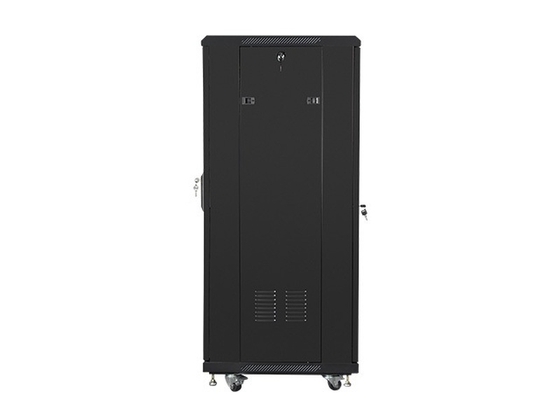 Zdjęcie produktu: Szafa instalacyjna Rack stojąca 19" 27U 600X600 czarna Flat pack Lanberg (FF01-6627-12B)