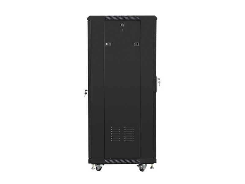 Zdjęcie produktu: Szafa instalacyjna Rack stojąca 19" 27U 600X600 czarna Flat pack Lanberg (FF01-6627-12B)