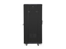 Miniatura zdjęcia: Szafa instalacyjna Rack stojąca 19" 27U 600X600 czarna Flat pack Lanberg (FF01-6627-12B)