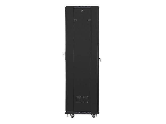 Szafa instalacyjna Rack stojąca 19" 42U 600X800 czarna Flat pack Lanberg (FF01-6842-12B)