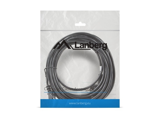 Lanberg Kabel zasilający CEE 7/7 do IEC 320 C13 10m VDE czarny (CA-C13C-11CC-0100-BK)