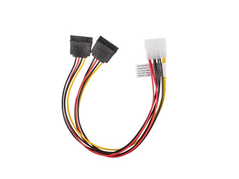 Zdjęcie produktu: Lanberg Kabel zasilający Molex (M) do SATA (F) x2 30cm (CA-HDSA-11CU-0030)