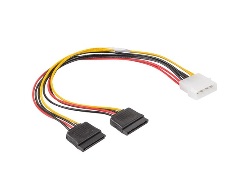 Zdjęcie produktu: Lanberg Kabel zasilający Molex (M) do SATA (F) x2 30cm (CA-HDSA-11CU-0030)