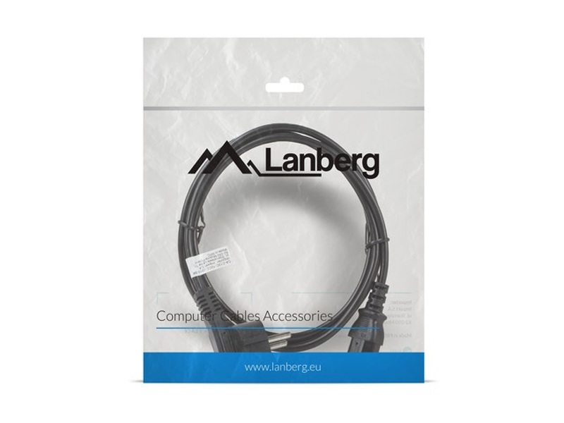 Zdjęcie produktu: Lanberg Kabel zasilający CEE 7/7 do IEC 320 C13 1.8m czarny (CA-C13C-10CC-0018-BK)