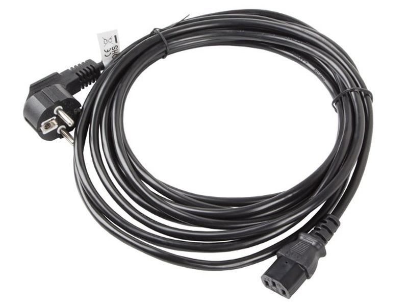 Zdjęcie produktu: Lanberg Kabel zasilający CEE 7/7 do IEC 320 C13 5m VDE czarny (CA-C13C-11CC-0050-BK)