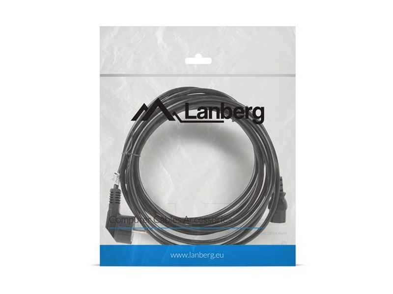 Zdjęcie produktu: Lanberg Kabel zasilający CEE 7/7 do IEC 320 C13 5m VDE czarny (CA-C13C-11CC-0050-BK)