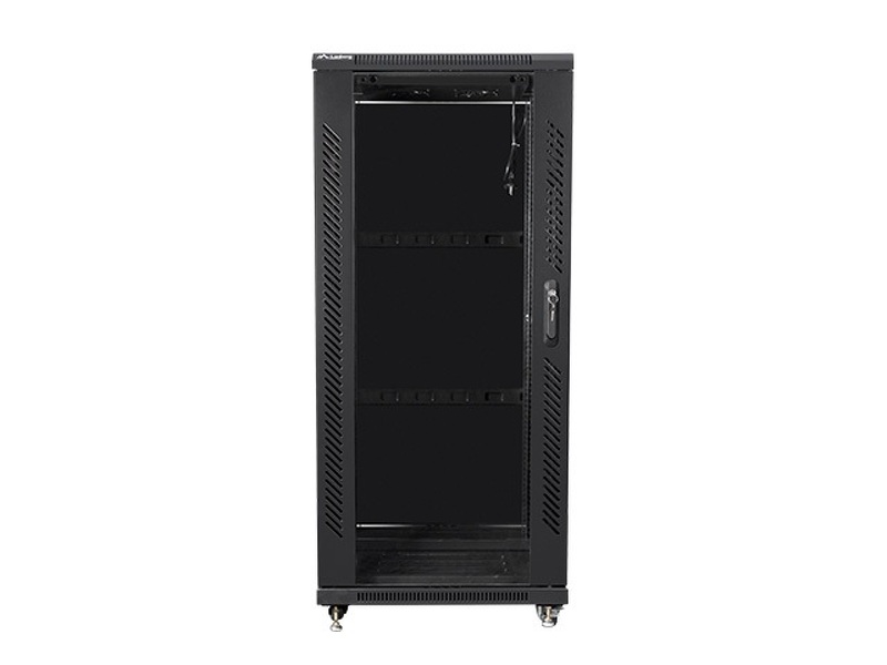 Zdjęcie produktu: Szafa instalacyjna Rack stojąca 19" 27U 600X800 czarna Flat pack Lanberg (FF01-6827-12B)
