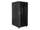 Miniatura zdjęcia: Szafa instalacyjna Rack stojąca 19" 27U 600X800 czarna Flat pack Lanberg (FF01-6827-12B)
