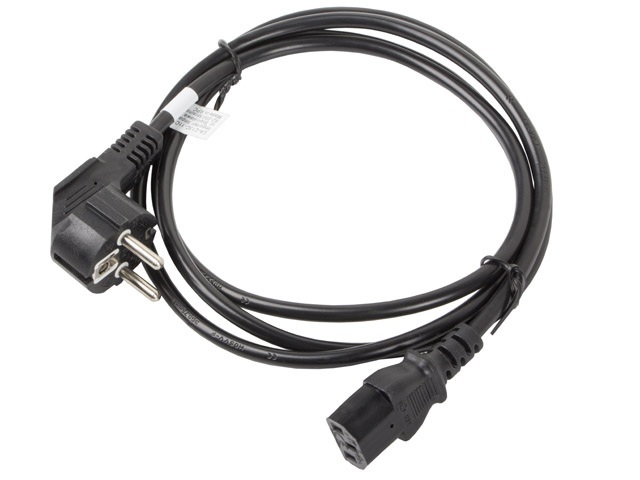 Lanberg Kabel zasilający CEE 7/7 do IEC 320 C13 1.8m VDE czarny (CA-C13C-11CC-0018-BK)
