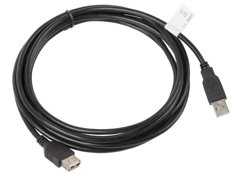 Zdjęcie produktu: Lanberg Przedłużacz USB 2.0 AM-AF czarny 3m CA-USBE-10CC-0030-BK (CA-USBE-10CC-0030-BK)
