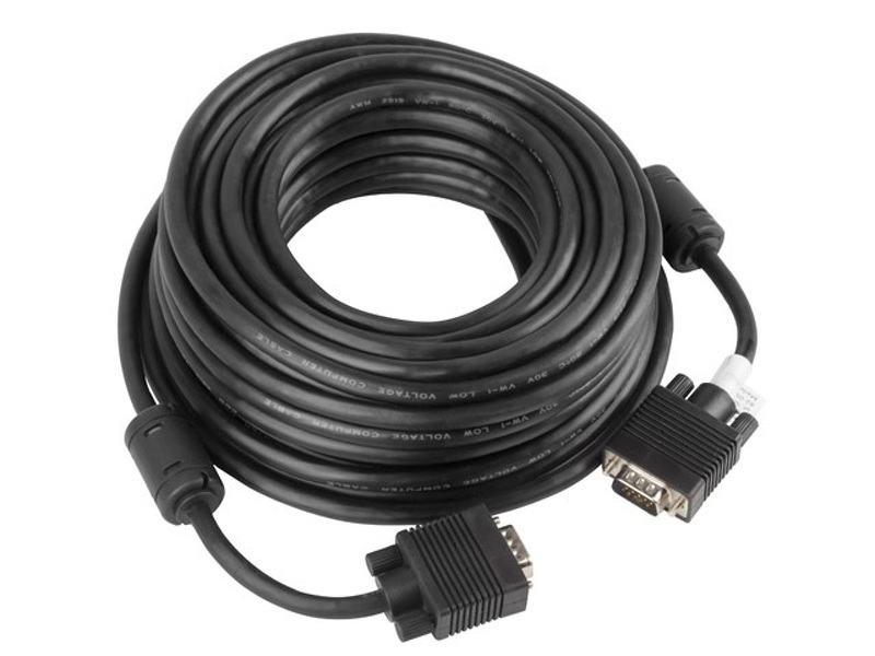 Zdjęcie produktu: Lanberg Kabel VGA M/M Ekranowany Ferryt czarny 15m (CA-VGAC-10CC-0150-B)
