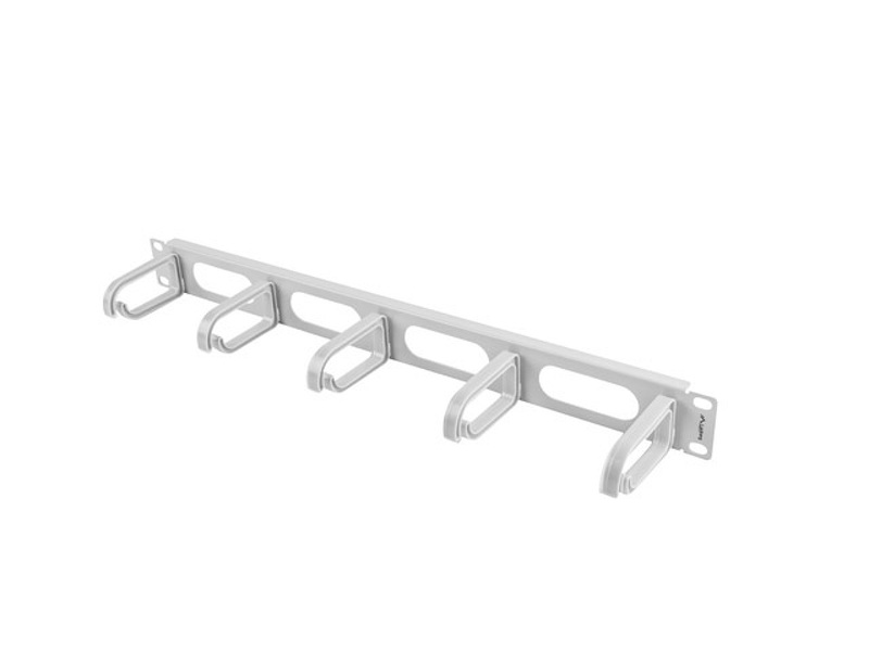 Zdjęcie produktu: Organizer kabli AK-1205-S 19" 1U Z 5 uchwytami Typ B szary Lanberg (AK-1205-S)