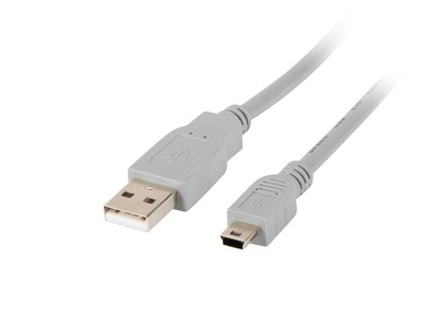 Miniatura produktu: Lanberg Kabel USB 2.0 MINI AM-BM5P CANON szary 1.8m (CA-USBK-10CC-0018-S)