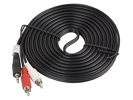 Miniatura zdjęcia: Lanberg Kabel Audio Minijack 3.5mm(M) 3 Pin do 2x Rca (Cinch)(M) 5m