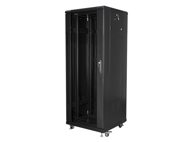 Szafa instalacyjna Rack stojąca 19" 32U 600X600 czarna Flat pack Lanberg (FF01-6632-12B) Szafa instalacyjna Rack stojąca 19" 32U 600X600 czarna Flat pack Lanberg (FF01-6632-12B)
