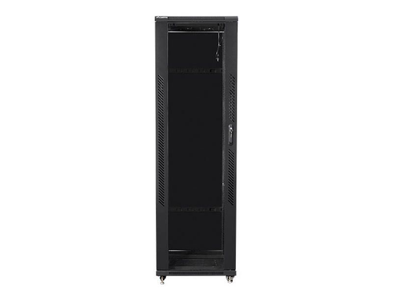 Zdjęcie produktu: Szafa instalacyjna Rack stojąca 19" 42U 600X600 czarna Flat pack Lanberg (FF01-6642-12B)