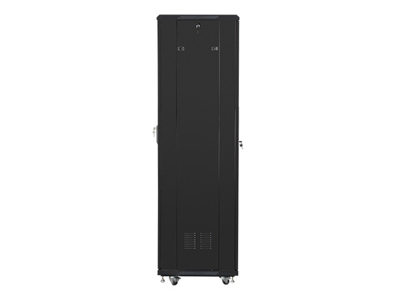 Zdjęcie produktu: Szafa instalacyjna Rack stojąca 19" 42U 600X600 czarna Flat pack Lanberg (FF01-6642-12B)