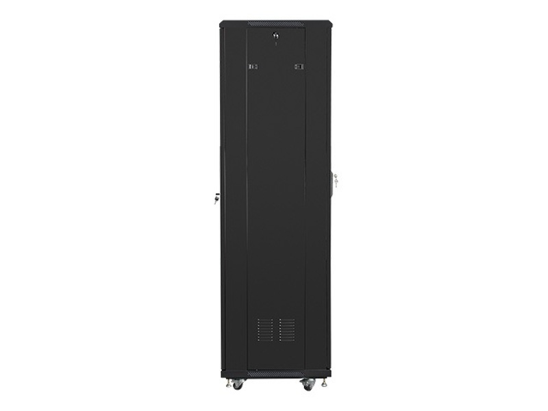 Zdjęcie produktu: Szafa instalacyjna Rack stojąca 19" 42U 600X600 czarna Flat pack Lanberg (FF01-6642-12B)