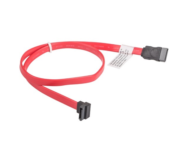 Lanberg Kabel Sata III 6Gb/s 50cm kątowy (CA-SASA-12CU-0050-R)