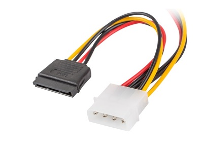 Miniatura produktu: Lanberg Kabel zasilający Molex (M) do SATA (F) x2 15cm (CA-HDSA-11CU-0015)