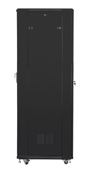 Miniatura produktu: Szafa instalacyjna Rack stojąca 19" 42U 800X800 czarna szklane drzwi (Flat pack) Lanberg Miniatura produktu: Szafa instalacyjna Rack stojąca 19" 42U 800X800 czarna szklane drzwi (Flat pack) Lanberg