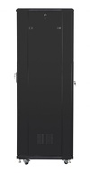 Miniatura zdjęcia: Szafa instalacyjna Rack stojąca 19" 42U 800X800 czarna szklane drzwi (Flat pack) Lanberg