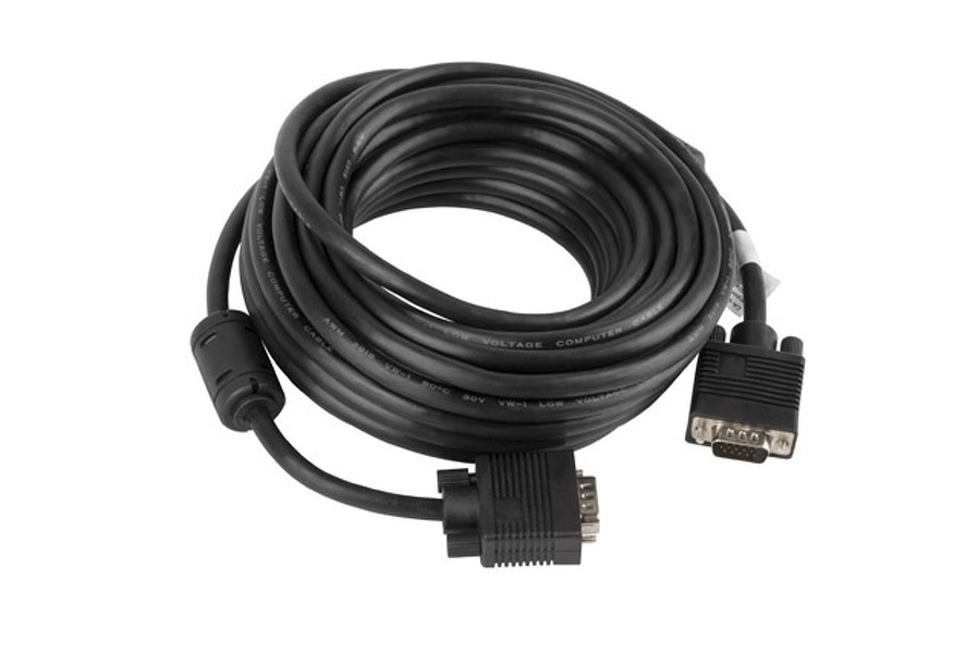 Zdjęcie produktu: Lanberg Kabel VGA M/M Ekranowany Ferryt czarny 10m (CA-VGAC-10CC-0100-B) Zdjęcie produktu: Lanberg Kabel VGA M/M Ekranowany Ferryt czarny 10m (CA-VGAC-10CC-0100-B)