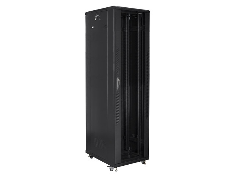 Zdjęcie produktu: Szafa instalacyjna Rack stojąca 19" 37U 800X800 czarna Flat pack Lanberg (FF01-8837-12B)