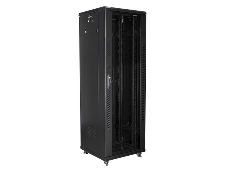 Zdjęcie produktu: Szafa instalacyjna Rack stojąca 19" 37U 600X600 czarna Flat pack Lanberg (FF01-6637-12B)