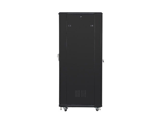 Szafa instalacyjna Rack stojąca 19" 47U 800X800 czarna Flat pack Lanberg (FF01-8847-12B)