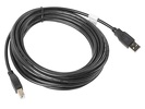 Miniatura zdjęcia: Kabel do drukarki USB 2.0 AM-BM Lanberg czarny 5m (CA-USBA-10CC-0050-BK)