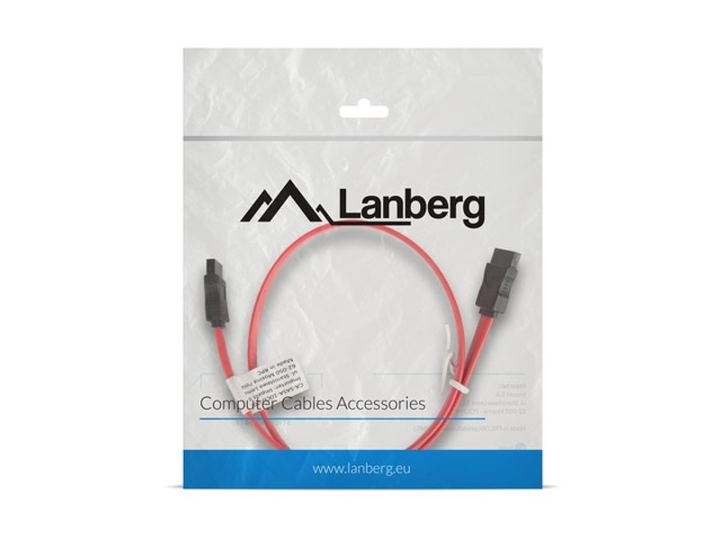 Zdjęcie produktu: Lanberg Kabel Sata III 6Gb/s 50cm (CA-SASA-10CU-0050-R) Zdjęcie produktu: Lanberg Kabel Sata III 6Gb/s 50cm (CA-SASA-10CU-0050-R)