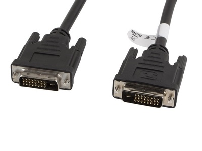 Miniatura produktu: Lanberg Kabel DVI-D [M] 24+1 do DVI-D [M] 24+1 dual Link 3m czarny (CA-DVID-10CC-0030-BK)