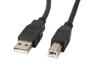 Kabel do drukarki USB 2.0 AM-BM Lanberg Ferryt czarny 5m (CA-USBA-11CC-0050-BK)