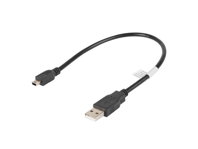 Lanberg Kabel USB 2.0 MINI AM-BM5P CANON czarny 30cm (CA-USBK-10CC-0003-BK)
