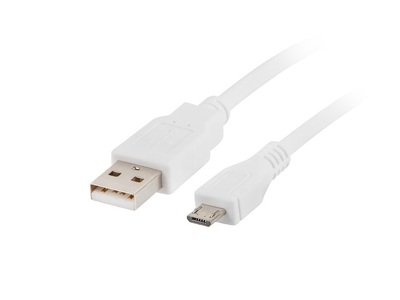 Miniatura produktu: Lanberg Kabel USB 2.0 Micro AM-MBM5P biały 1.8m (CA-USBM-10CC-0018-W)