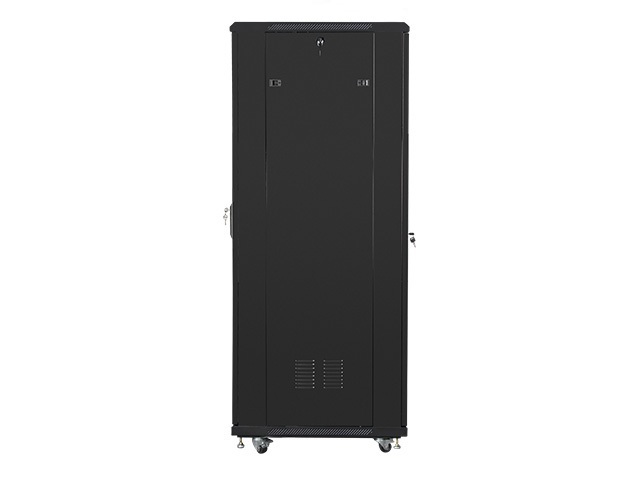Szafa instalacyjna Rack stojąca 19" 37U 600X800 czarna Flat pack Lanberg (FF01-6837-12B)