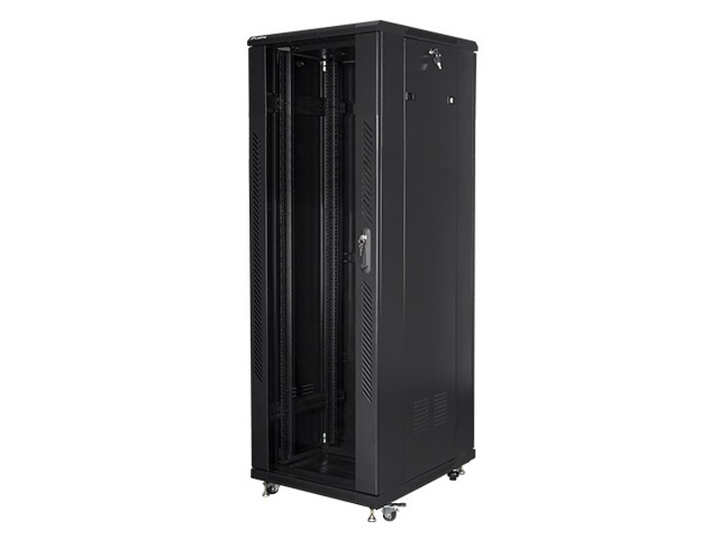Zdjęcie produktu: Szafa instalacyjna Rack stojąca 19" 37U 600X800 czarna Flat pack Lanberg (FF01-6837-12B)