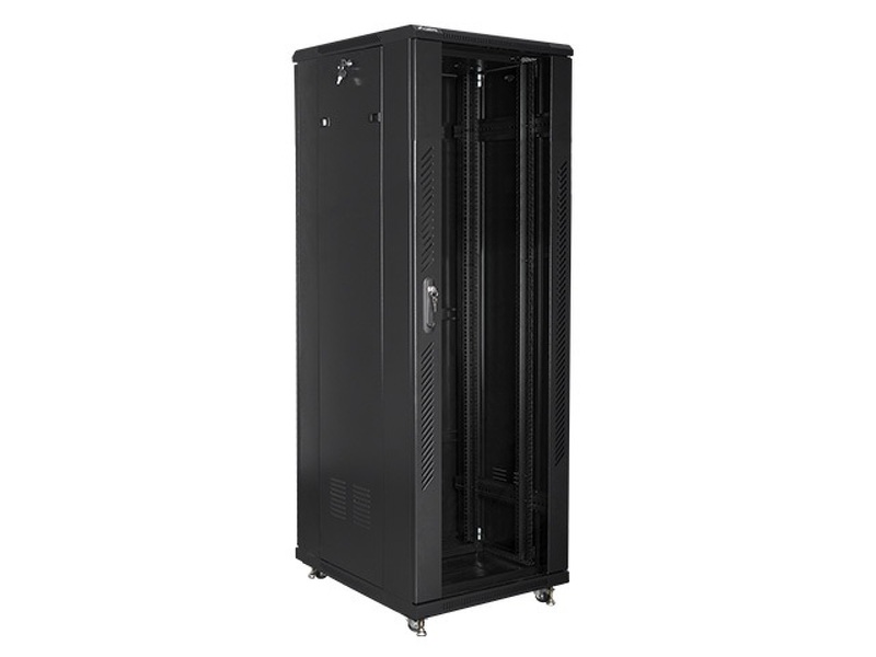 Zdjęcie produktu: Szafa instalacyjna Rack stojąca 19" 37U 600X800 czarna Flat pack Lanberg (FF01-6837-12B)