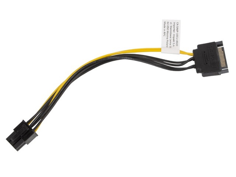 Zdjęcie produktu: Lanberg Kabel SATA zasilający M do PCI EXPRESS 6PIN 20cm (CA-SA6P-10CU-0020) Zdjęcie produktu: Lanberg Kabel SATA zasilający M do PCI EXPRESS 6PIN 20cm (CA-SA6P-10CU-0020)