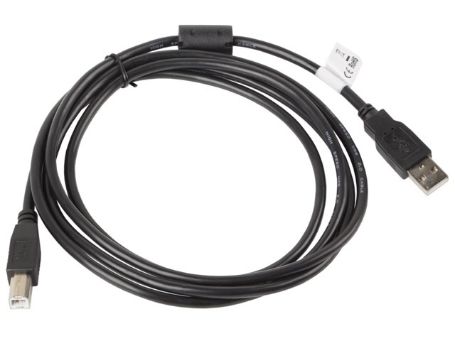 Kabel do drukarki USB 2.0 AM-BM Lanberg Ferryt czarny 1.8m (CA-USBA-11CC-0018-BK) Kabel do drukarki USB 2.0 AM-BM Lanberg Ferryt czarny 1.8m (CA-USBA-11CC-0018-BK)