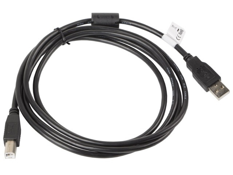 Zdjęcie produktu: Kabel do drukarki USB 2.0 AM-BM Lanberg Ferryt czarny 1.8m (CA-USBA-11CC-0018-BK) Zdjęcie produktu: Kabel do drukarki USB 2.0 AM-BM Lanberg Ferryt czarny 1.8m (CA-USBA-11CC-0018-BK)