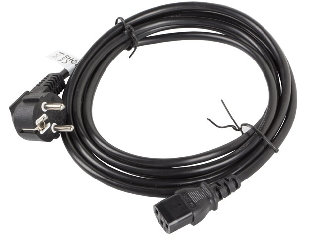 Lanberg Kabel zasilający CEE 7/7 do IEC 320 C13 3m VDE czarny (CA-C13C-11CC-0030-BK) Lanberg Kabel zasilający CEE 7/7 do IEC 320 C13 3m VDE czarny (CA-C13C-11CC-0030-BK)