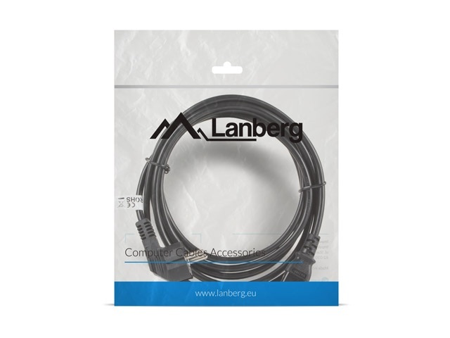 Lanberg Kabel zasilający CEE 7/7 do IEC 320 C13 3m VDE czarny (CA-C13C-11CC-0030-BK) Lanberg Kabel zasilający CEE 7/7 do IEC 320 C13 3m VDE czarny (CA-C13C-11CC-0030-BK)