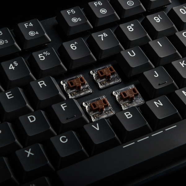 Zdjęcie produktu: Klawiatura Modecom PRZEWODOWA MECHANICZNA Blade (brązowy przełącznik) K-MC-BLADE-BROWN, mechaniczna