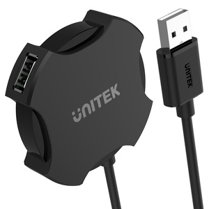 Miniatura produktu: Unitek HUB 4x USB 2.0 micro - czarny (Y-2178)