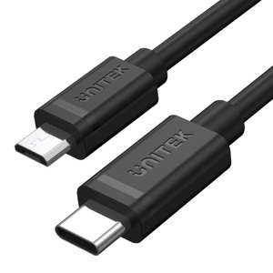 Miniatura produktu: Przewód USB TYP-C do microUSB Unitek 1m (Y-C473BK)